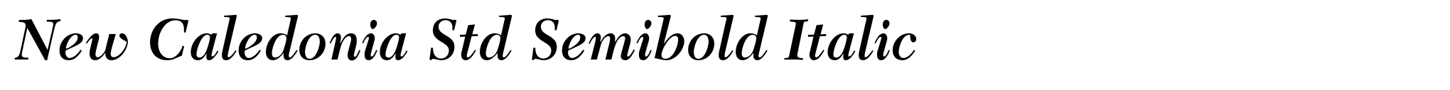 New Caledonia Std Semibold Italic image